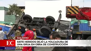 Accidente en San Isidro. América Noticias