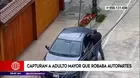 San Isidro: Hombre de 80 años fue capturado por robar autopartes