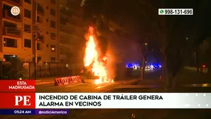 Incendio en San Isidro. Foto y video: América Noticias