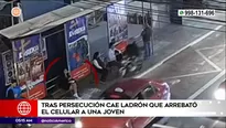 Cayó ladrón que arrebató celular a mujer en San Isidro. Foto y video: América Noticias