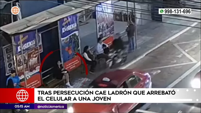 San Isidro: Ladrón arrebató celular a joven y tras persecución fue detenido