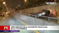 Accidente de tránsito en Vía Expresa Javier Prado. Foto y video: América Noticias