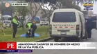 San Juan de Lurigancho: Abandonan cadáver en vía pública