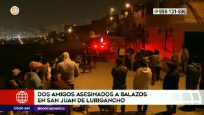 Crímenes continúan en San Juan de Lurigancho | Video: América Noticias