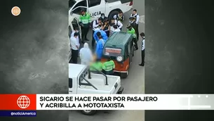 Sicario asesinó a mototaxista. Video: América TV