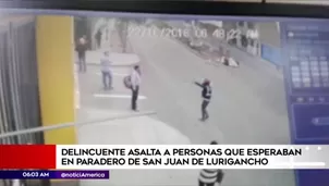 Asalto en San Juan de Lurigancho. América Noticias