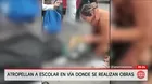 San Juan de Lurigancho: Auto atropella a escolar en vía con obras