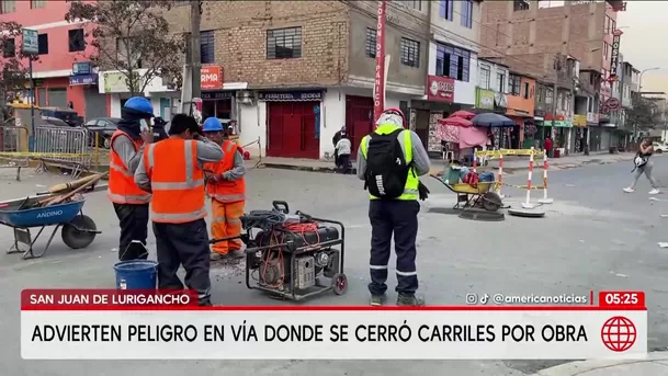 Vehículo atropella a escolar en vía con obras en San Juan de Lurigancho. Foto: América Noticias
