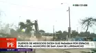 San Juan de Lurigancho: Autoridades desalojan lavaderos de autos informales en autopista Ramiro Prialé