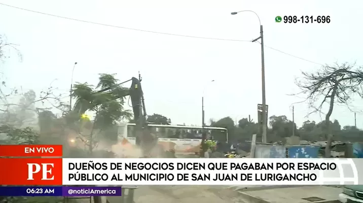 Desalojo en San Juan de Lurigancho Desalojo en San Juan de Lurigancho