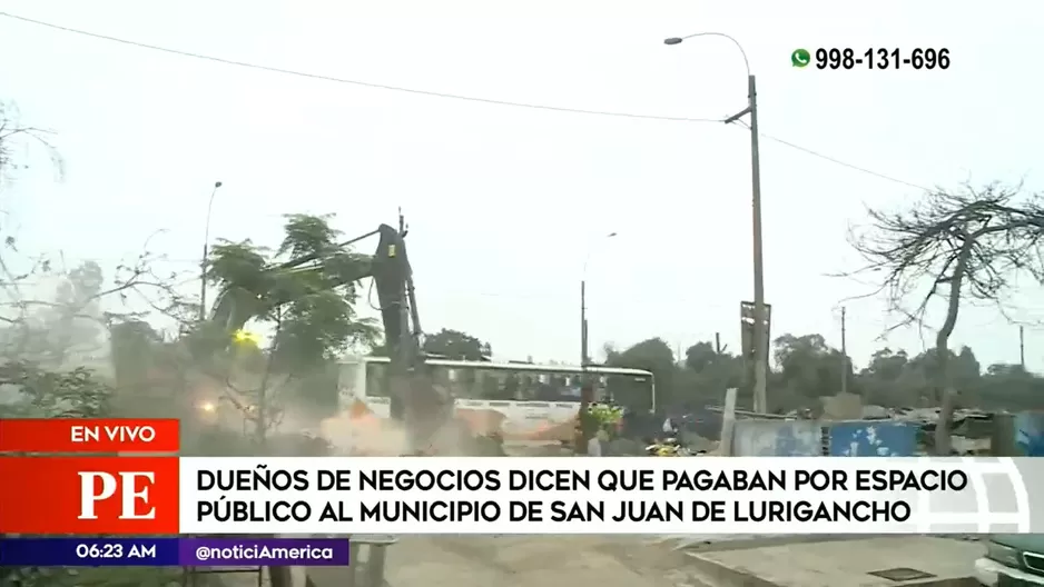 Desalojo en San Juan de Lurigancho