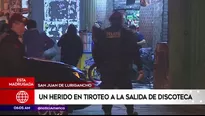 Herido de bala en San Juan de Lurigancho. América Noticias