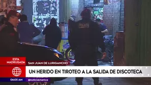 Herido de bala en San Juan de Lurigancho. América Noticias