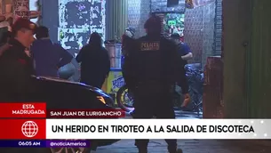 Herido de bala en San Juan de Lurigancho. América Noticias