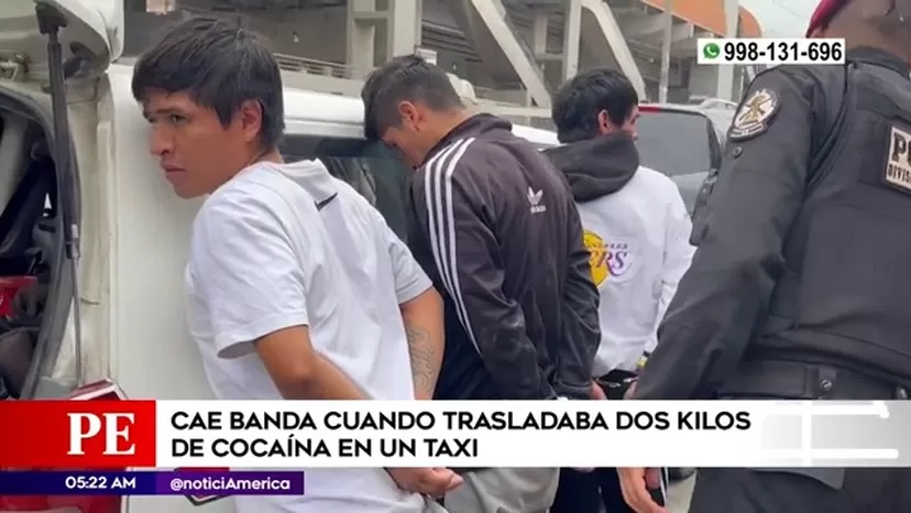 San Juan de Lurigancho: Banda trasladaba dos kilos de cocaína en un taxi