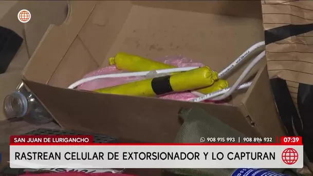 Capturan a extorsionadores tras rastrear celular en San Juan de Lurigancho. Foto: América Noticias