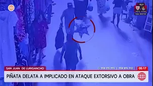 Piñata delató a implicado en ataque extorsivo en San Juan de Lurigancho. Foto y video: América Noticias