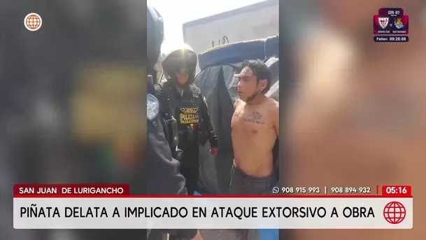 Piñata delató a implicado en ataque extorsivo en San Juan de Lurigancho. Foto: América Noticias