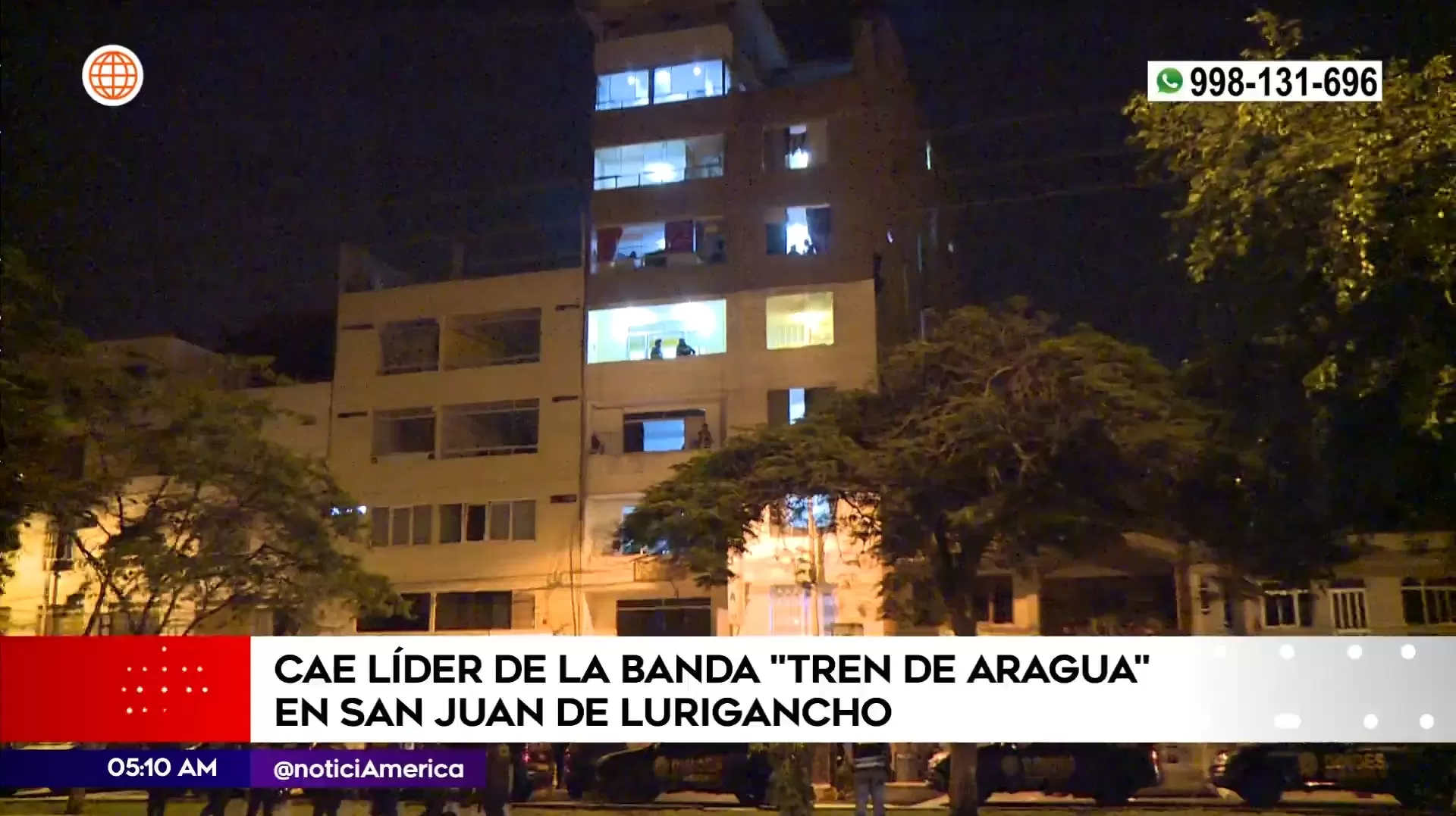 Captura en San Juan de Lurigancho. Foto: América Noticias