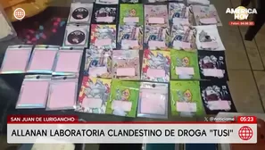 Caen dos extranjeros con laboratorio de droga tusi en San Juan de Lurigancho. Foto y video: América Noticias