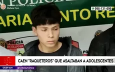 San Juan de Lurigancho: Caen raqueteros que asaltaban a adolescentes - Noticias de gremio-de-transporte-interprovincial-de-pasajeros
