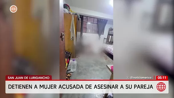 Capturan a mujer que asesinó a su pareja en San Juan de Lurigancho. Foto: América Noticias