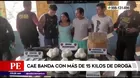 San Juan de Lurigancho: Cayó banda con más de 15 kilos de droga