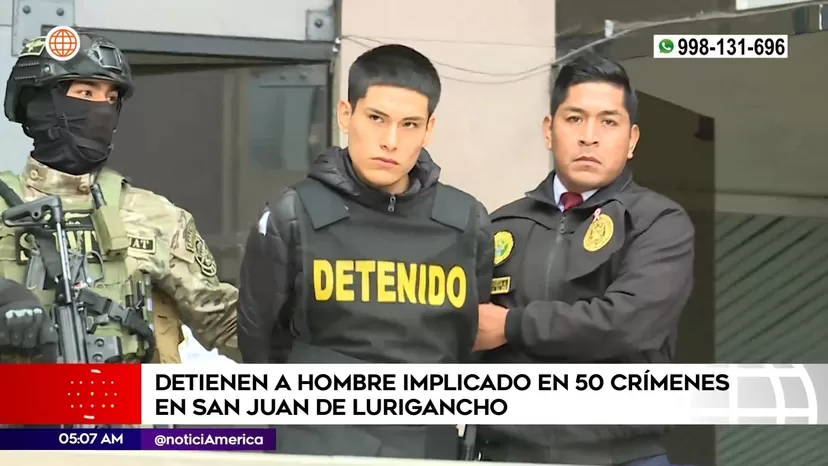 San Juan de Lurigancho: Cayó delincuente implicado en 50 crímenes