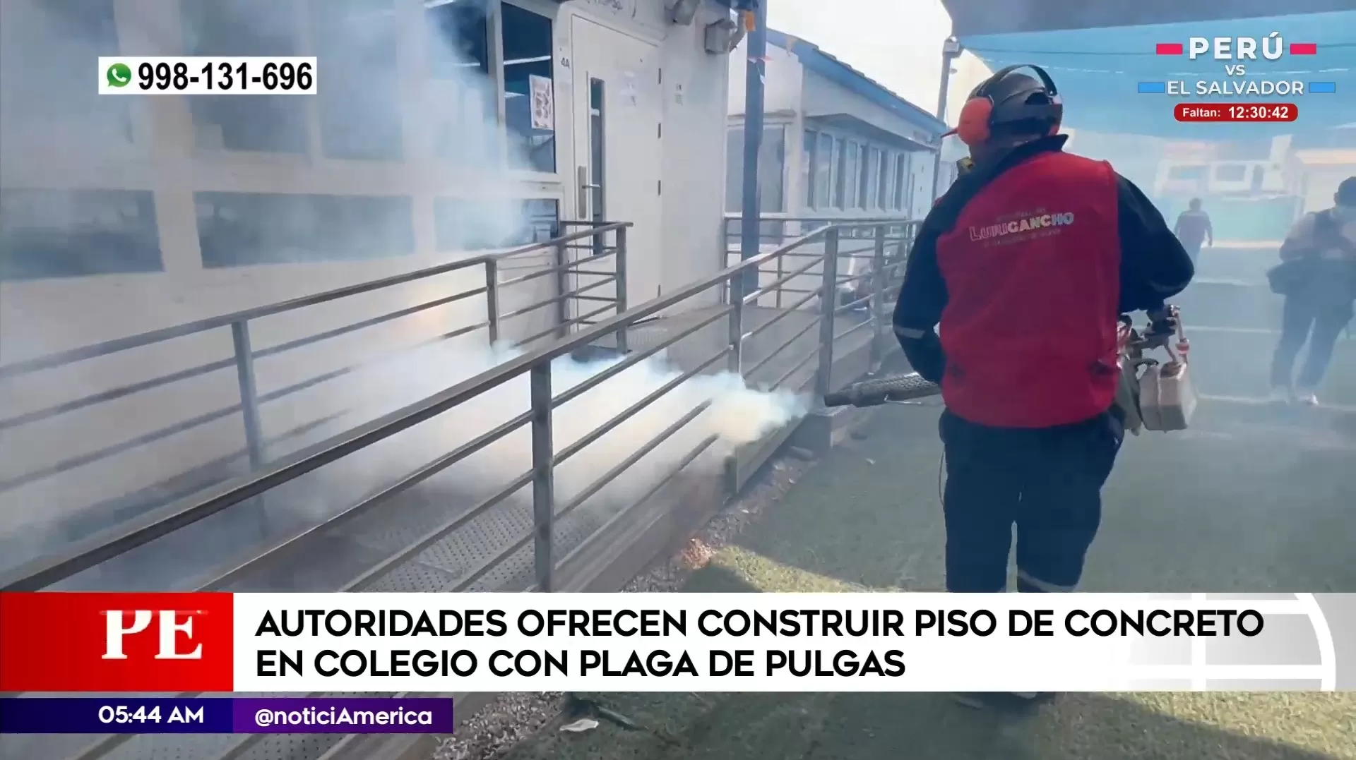 Construirán piso de concreto en colegio con plaga de pulgas en San Juan de Lurigancho. Foto: América Noticias