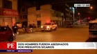 San Juan de Lurigancho: Dos hombres fueron asesinados por presuntos sicarios