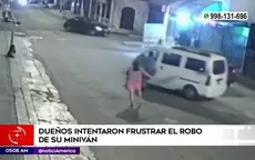 San Juan de Lurigancho: Dueños intentaron frustrar robo de su miniván y casi terminan atropellados - Noticias de casas-de-campo