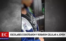San Juan de Lurigancho: Escolares cogotearon y robaron celular a joven - Noticias de plaza-san-miguel