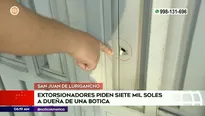 Extorsionan a dueños de una botica | Video: América Noticias