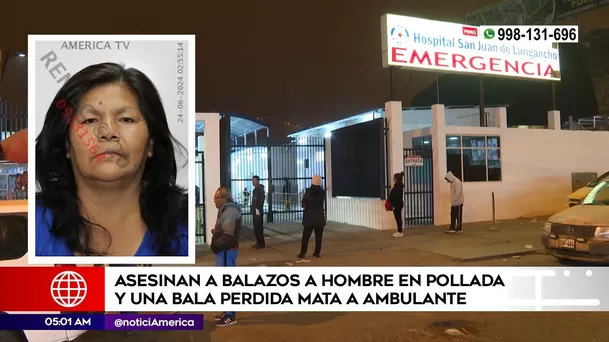 Balacera en San Juan de Lurigancho. Foto: América Noticias Balacera en San Juan de Lurigancho. Foto: América Noticias