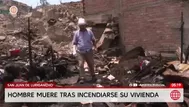 San Juan de Lurigancho: Hombre murió en incendio por pirotécnicos