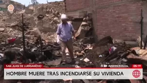 Hombre discapacitado murió en incendio por pirotécnicos en San Juan de Lurigancho. Foto y video: América Noticias