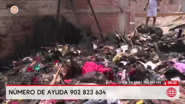 Hombre discapacitado murió en incendio por pirotécnicos en San Juan de Lurigancho. Foto: América Noticias