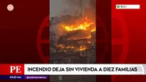 Incendio en San Juan de Lurigancho. Foto y video: América Noticias