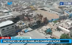San Juan de Lurigancho: incendio dejó alrededor de 60 familias damnificadas - Noticias de damnificados