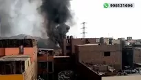 Incendio ocurrió en San Juan de Lurigancho. Canal N