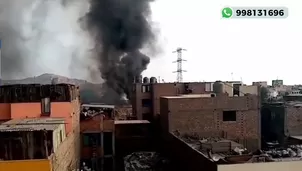 Incendio ocurrió en San Juan de Lurigancho. Canal N