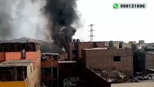 Incendio ocurrió en San Juan de Lurigancho. Canal N