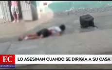 San Juan de Lurigancho: joven venezolano es asesinado por sicario cuando se dirigía a su casa - Noticias de sicarios