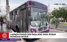 San Juan de Lurigancho: Ladrón fingió ser pasajero para robar monedas de bus - Noticias de robar
