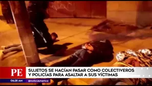 Captura en San Juan de Lurigancho. América Noticias