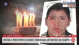 Asesinan a prestamista durante partido de fulbito en San Juan de Lurigancho. Foto y video: América Noticias
