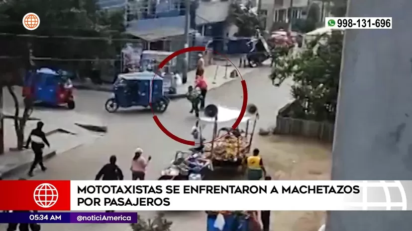 San Juan de Lurigancho: Mototaxistas se enfrentaron a machetazos por pasajeros