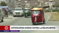 Mototaxistas se unen contra la delincuencia. América Noticias