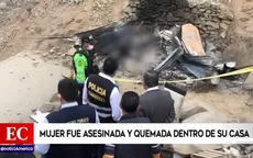 San Juan de Lurigancho: Mujer fue asesinada y quemada dentro de su casa - Noticias de juan-carlos-quispe-ledesma