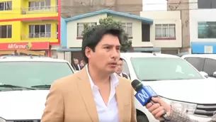 Jesús Maldonado destacó la importancia de contar con estos vehículos en buen estado para combatir la delincuencia. / Video: Canal N